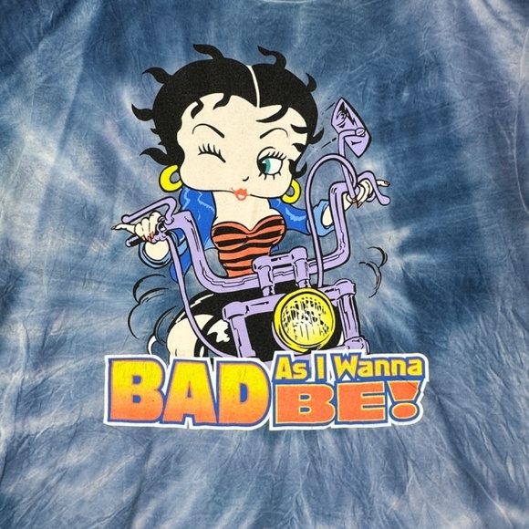 Vtg 2002 Betty Boop As Bad As I Wanna Be Shirt By Free Tee Shirt Sz XL - Picture 3 of 9